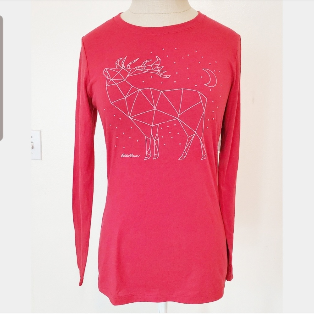 🦌NWT Womens Eddie Bauer Elk Long Sleeve Tee🦌